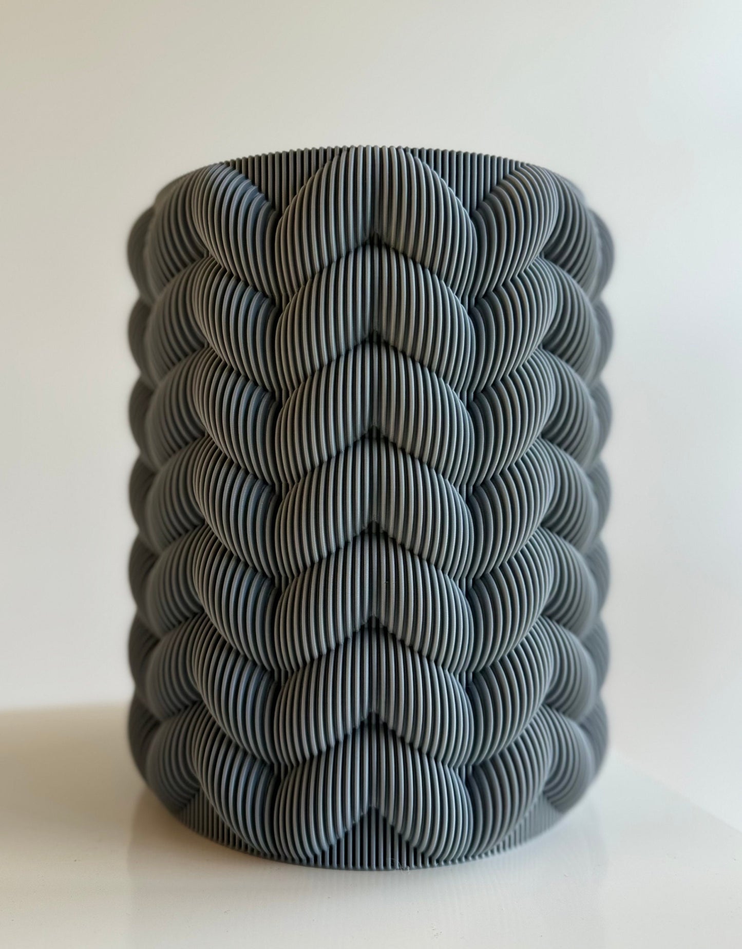 Knitted Textured Pattern Vase: XL Modern Home Decor