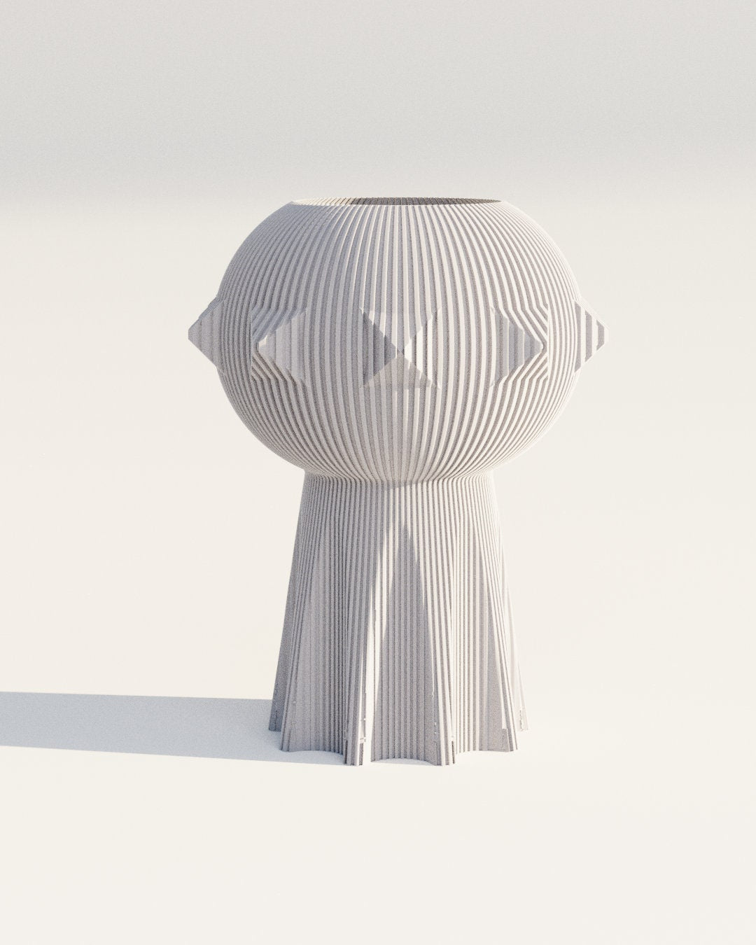 UFO Vase: Modern Ceramic Table Centerpiece