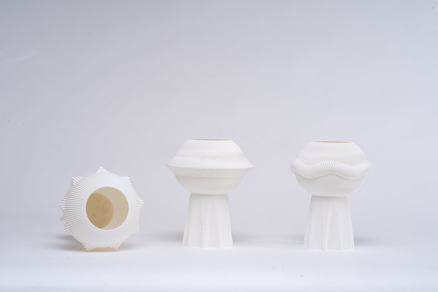 UFO Vase: Modern Ceramic Table Centerpiece