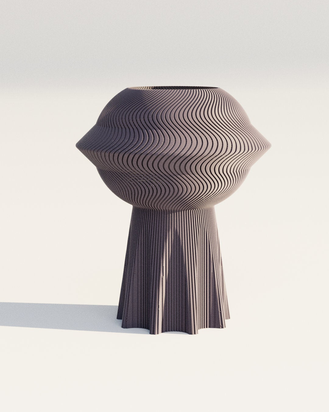 UFO Vase: Modern Ceramic Table Centerpiece