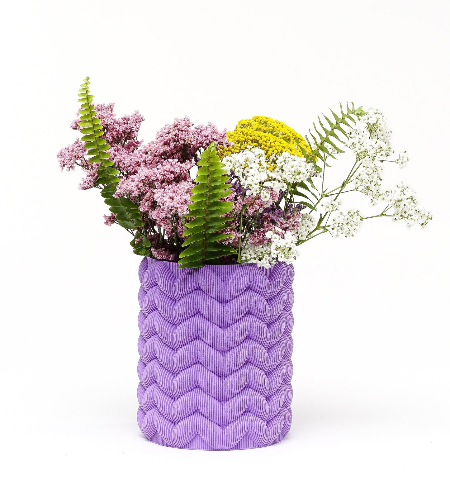 Knitted Textured Pattern Vase: XL Modern Home Decor