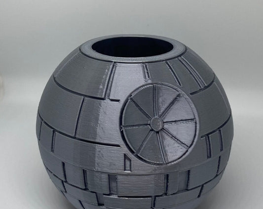 Deathstar Succulent Planter, Star Wars Inspired Plant Pot, Sci-Fi Home Decor, Gift for Plant Lovers